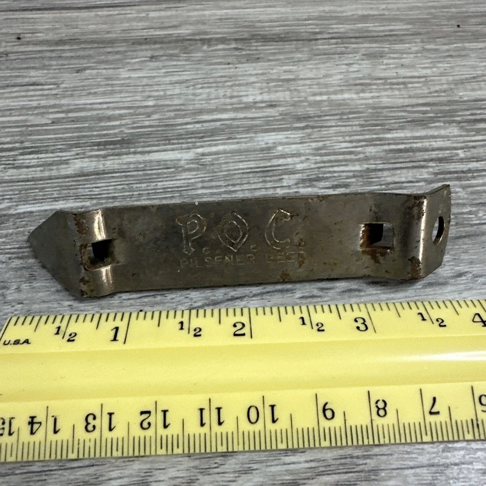P.O.C. Pilsener Brewing Company‎ Cleveland Ohio church key bottle opener